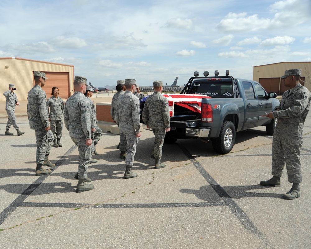 AF Honor Guard visits Altus AFB