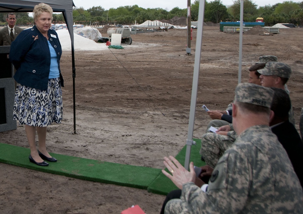 Sanford Army Reserve Center holds groundbreaking