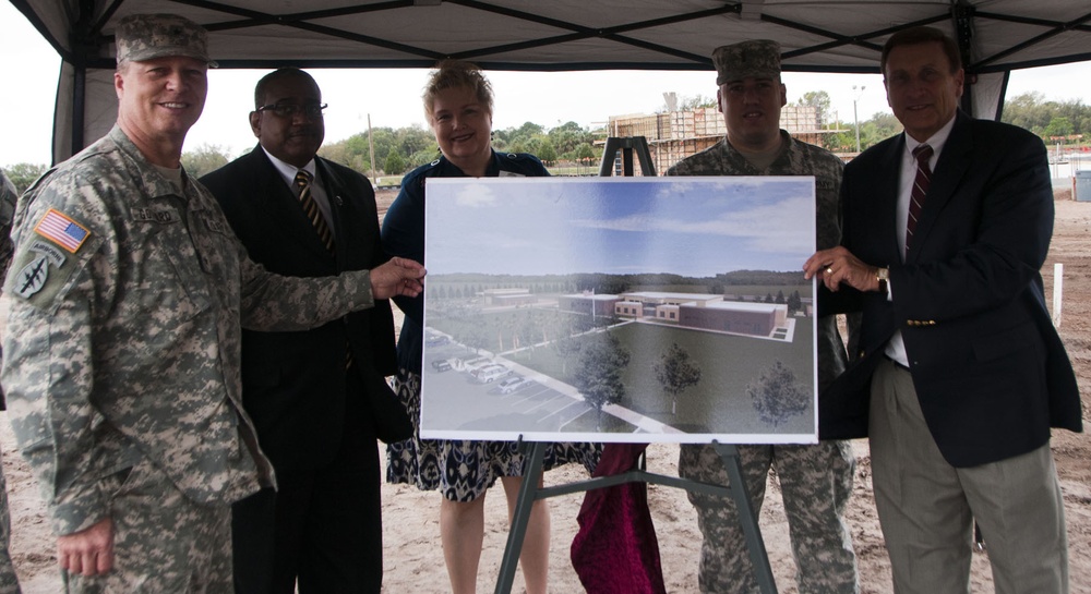 Sanford Army Reserve Center holds groundbreaking