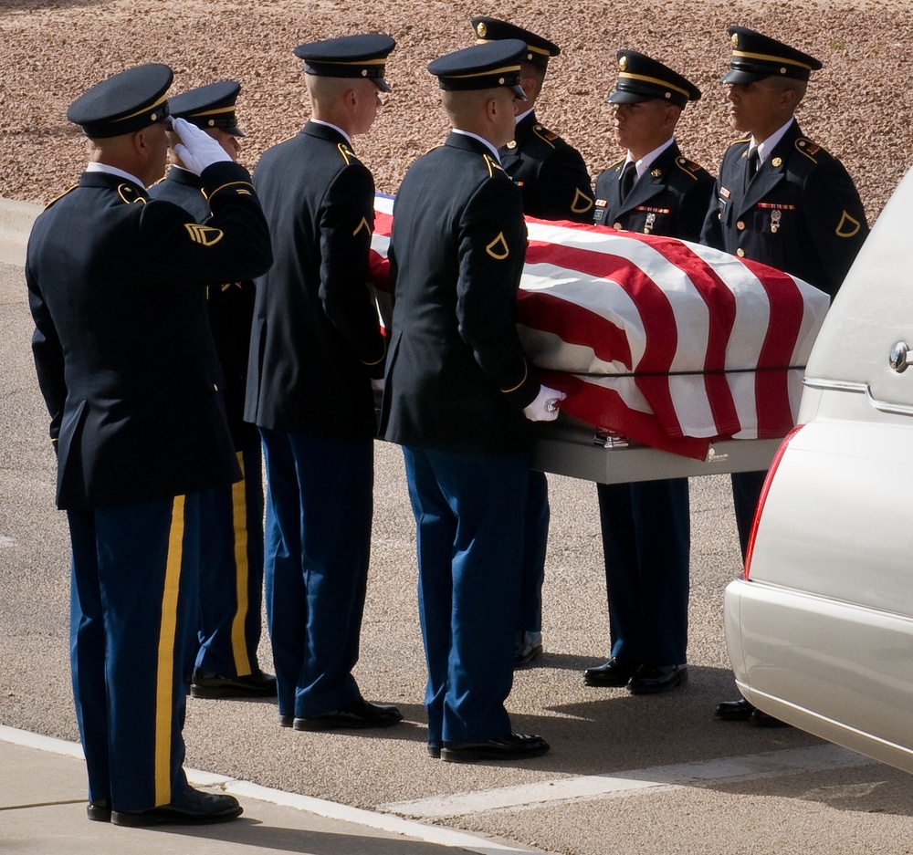 Former Sergeant Major of the Army William O. Wooldridge funeral precession