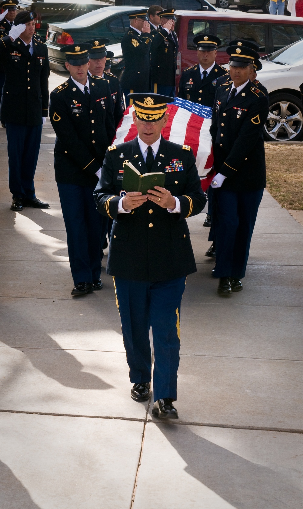 Former Sergeant Major of the Army William O. Wooldridge funeral precession