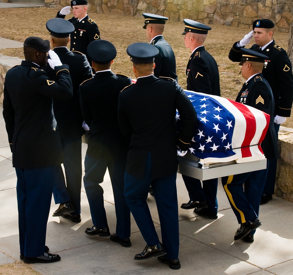 Former Sergeant Major of the Army William O. Wooldridge funeral precession