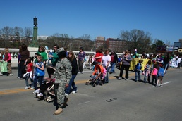 South Carolina National Guard supports 100th anniversary of Girl Scouts during “Bridge Walk"