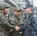 USS Mustin commander greets South Korean rear admiral