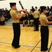 Navy JROTC unit performs unarmed and armed drill