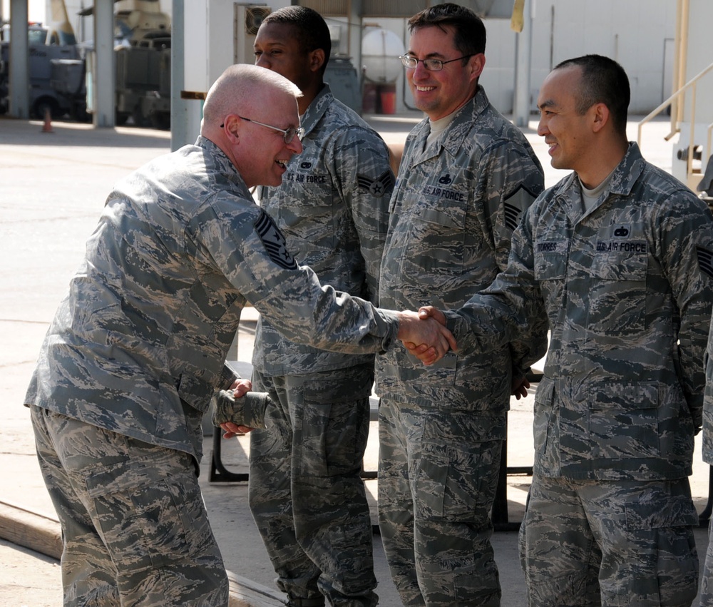 18th Air Force Command visits troops in area of responsibility