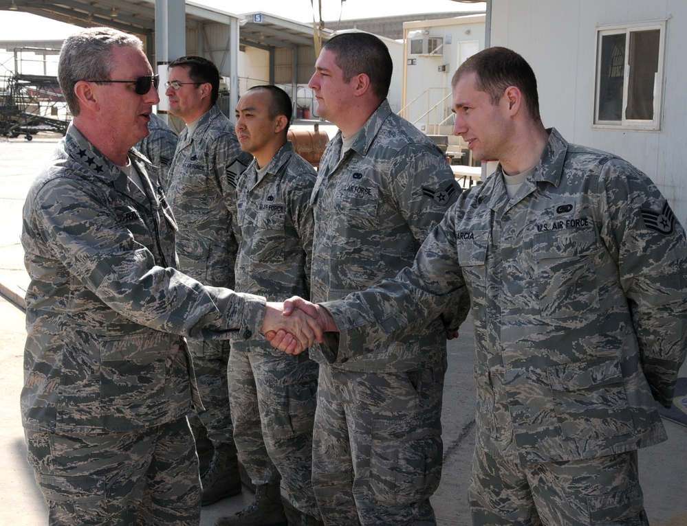 18th Air Force Command visits troops in area of responsibility