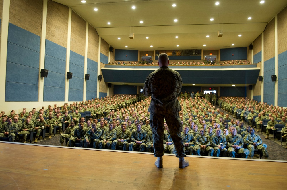 West visit Seabees in California