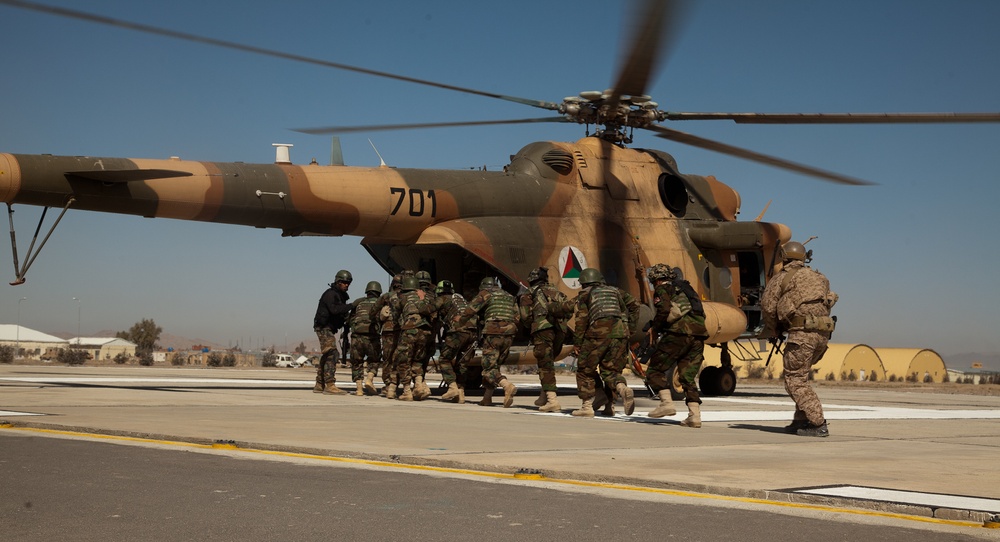 Commando training in Kandahar