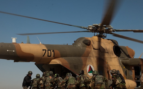 Commando training in Kandahar
