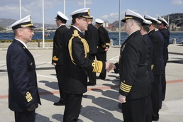 Commander MC Northwood visits Nisida