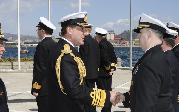 Commander MC Northwood visits Nisida