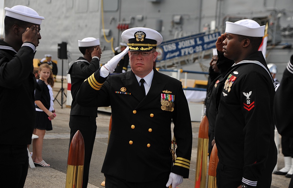 USS John L. Hall  decommissioning