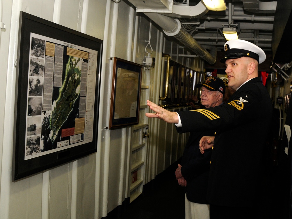 Carter visits Peleliu