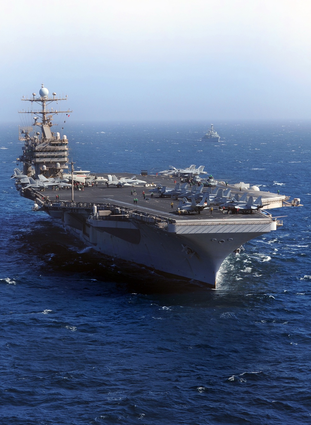 USS Abraham Lincoln transits the Arabian Sea