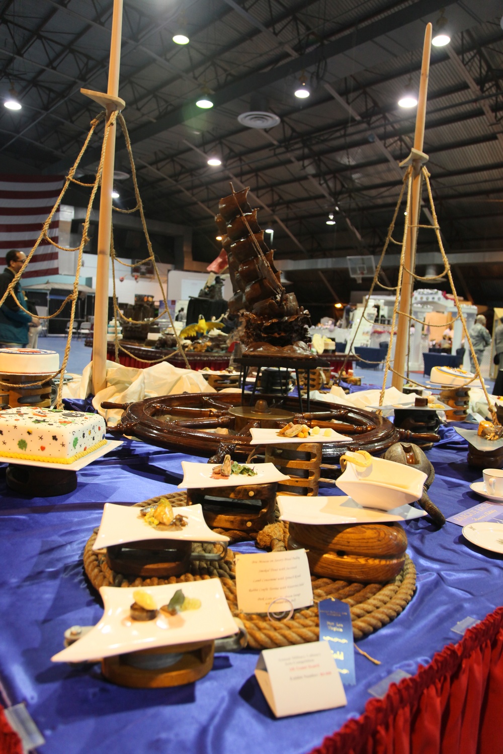 Coast Guard cold food buffet table
