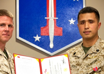 MarSOC Marine awarded Bronze Star