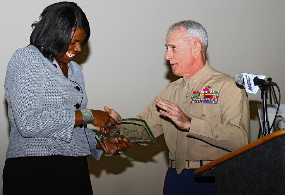 Marines honor MEAC Hall of Famer