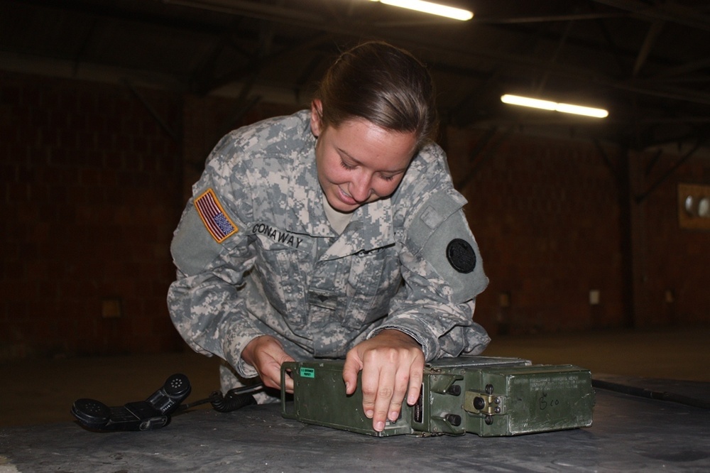 Radio training: 1194th soldiers train on proper setup and use of SINCGAR radios