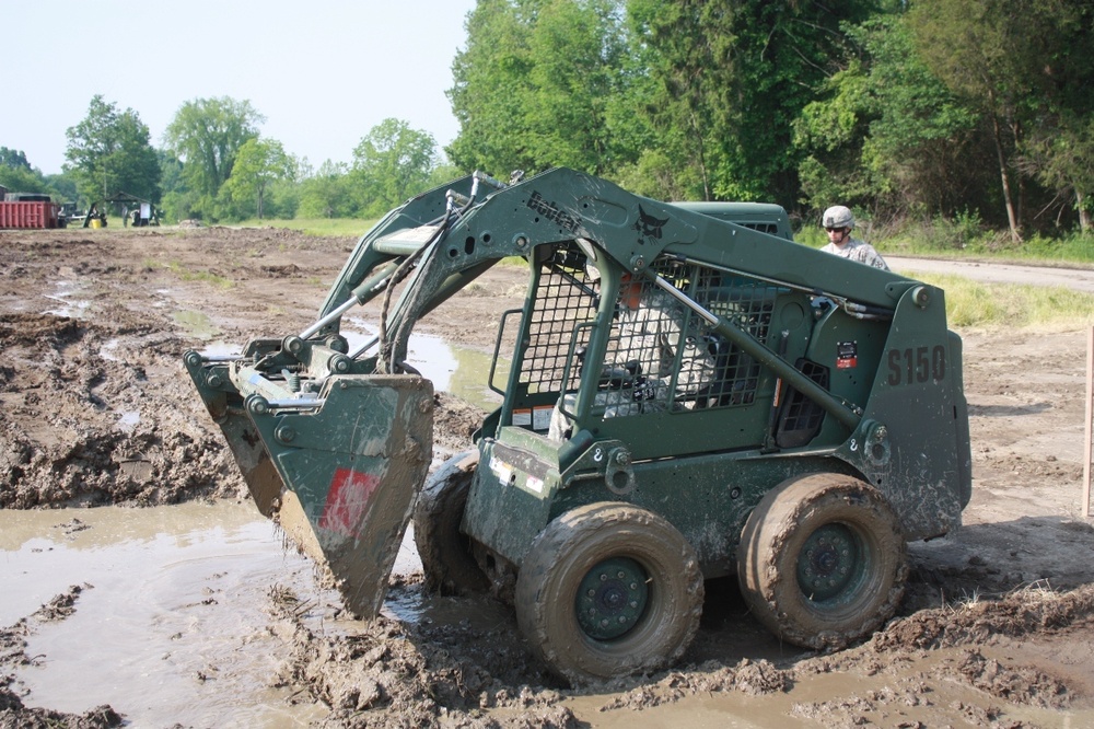 Cleaning up after the rain