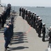 USS Nitze sailors man the rails