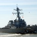USS Porter departs Norfolk