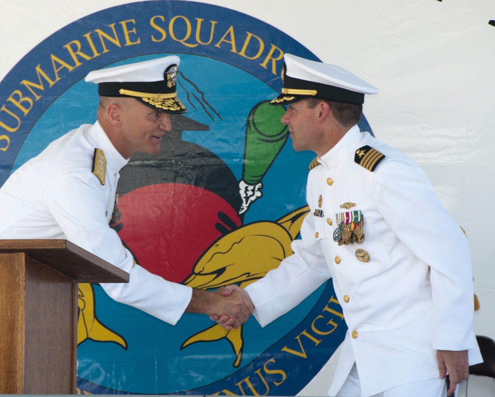 Ceremony for Commander Submarine Squadron 15
