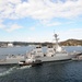 USS McCambell leaves Yokosuka