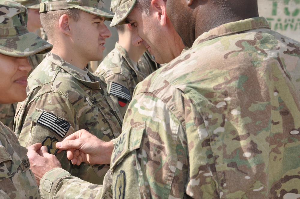 Patch ceremony recognizes 25th CAB deployers