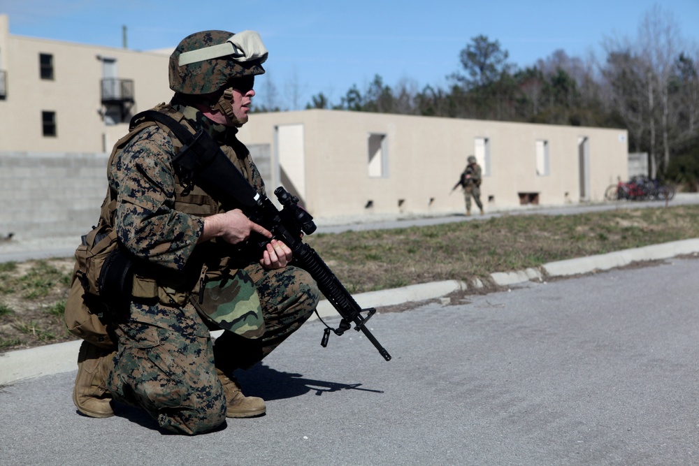 Intelligence gets street smart: Marines with 2nd Intel Bn. run explosives lane