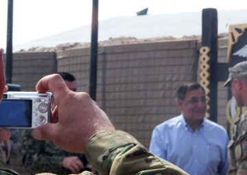 Secretary of Defense visits Georgian soldiers in Afghanistan