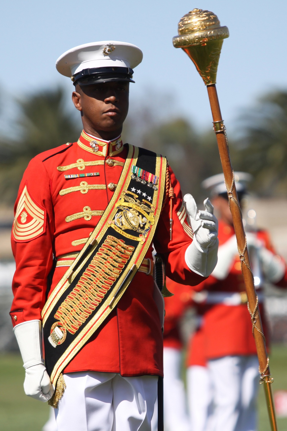 Battle color detachment performs at Camp Pendleton