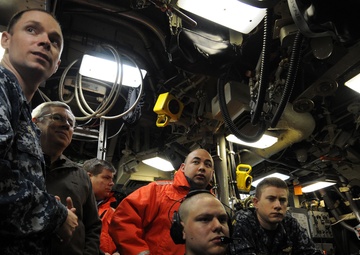 USS Ohio sailor gives tour to state legislators