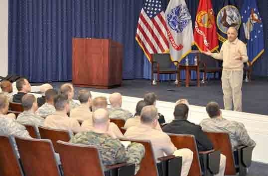 Gulf War logistician shares experiences during DLA military training session