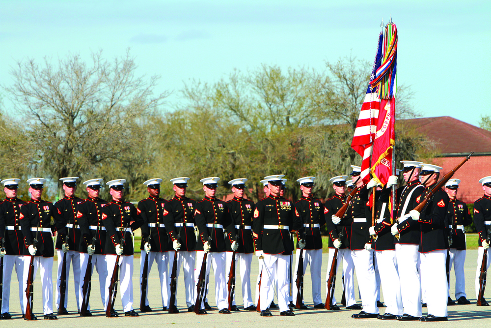Depot welcomes Battle Color Detachment