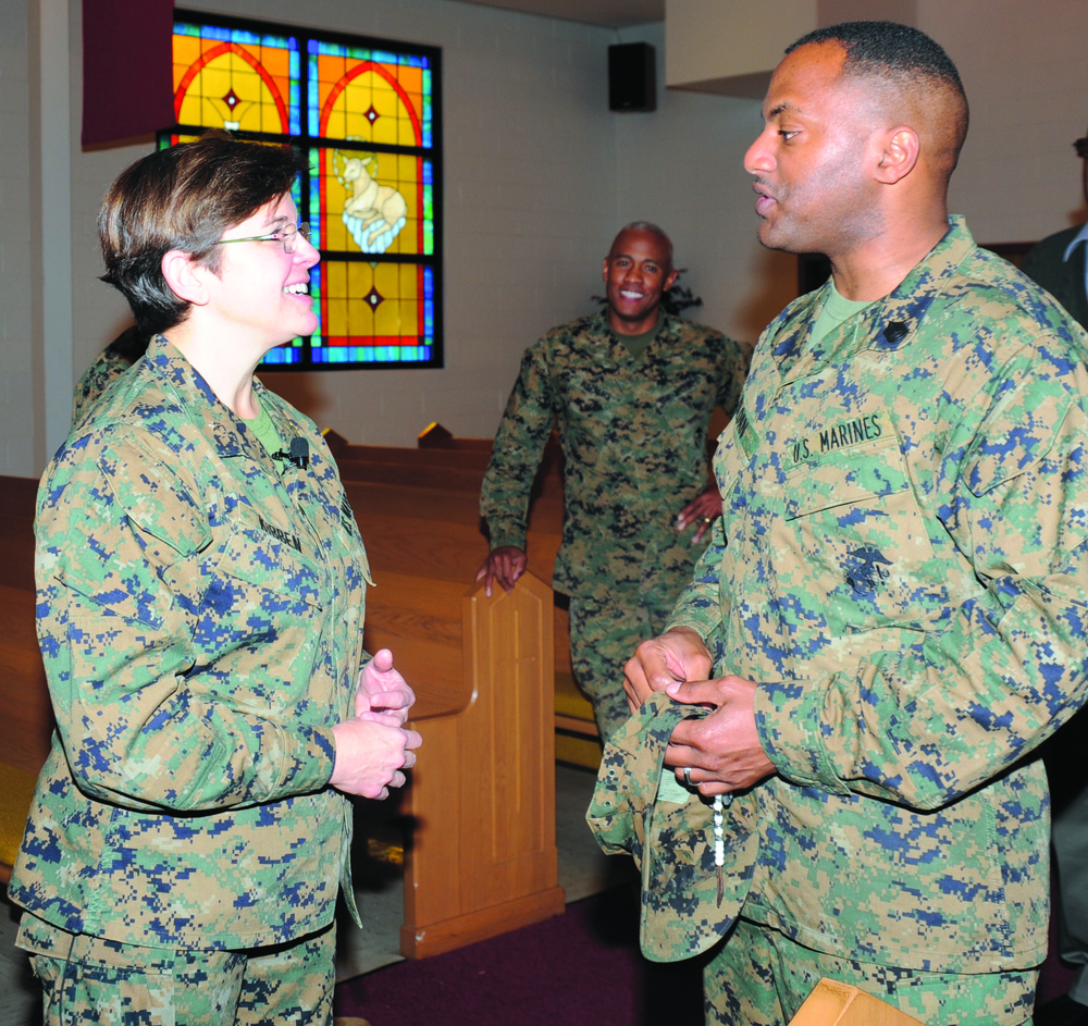 Chaplain of Marine Corps encourages base community