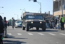 Soldiers and community support each other in parade