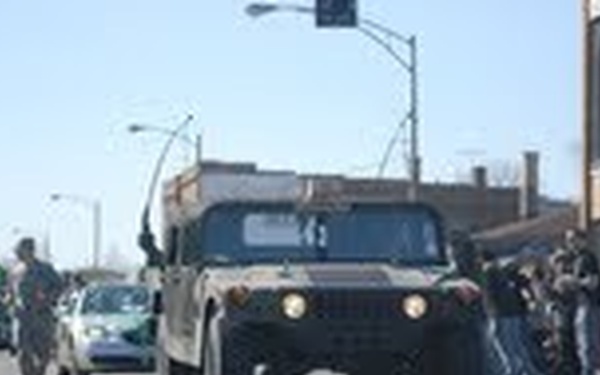 Soldiers and community support each other in parade