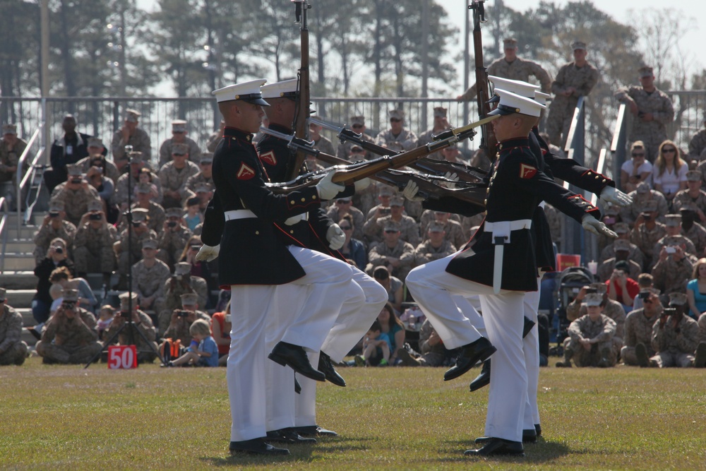 Camp Lejeune Hosts Marine Corps Battle Color Detachment