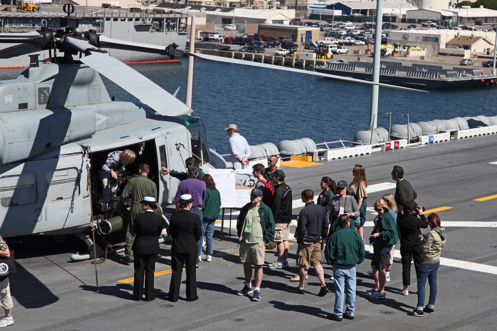 Carter Center officials visit USS Peleliu