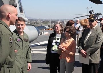Carter Center officials visit USS Peleliu