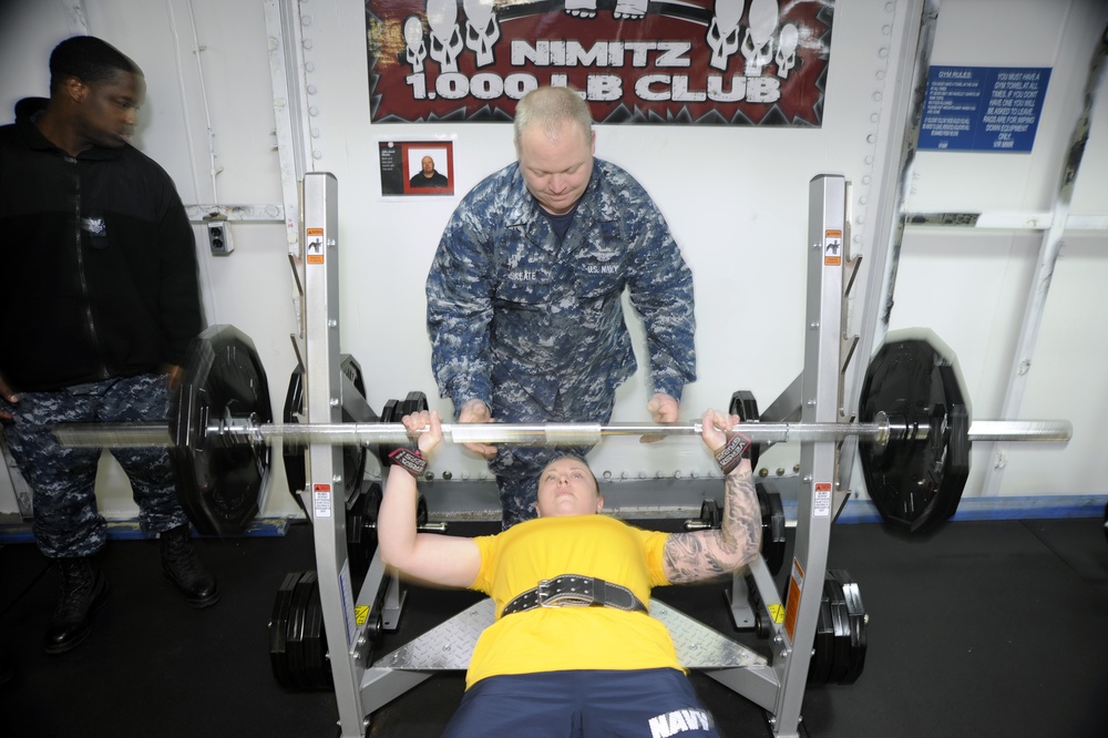 USS Nimitz 600-pound club