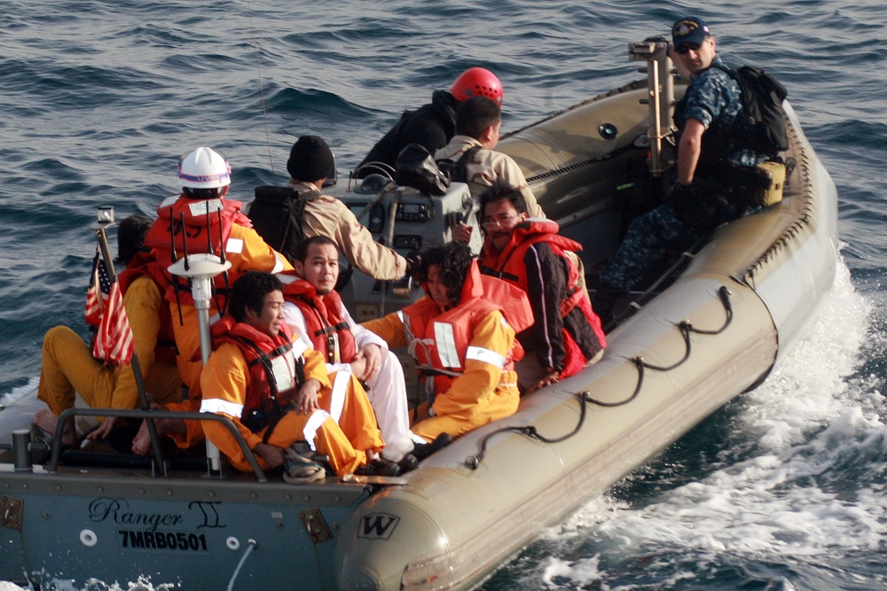 Filipino mariners rescued