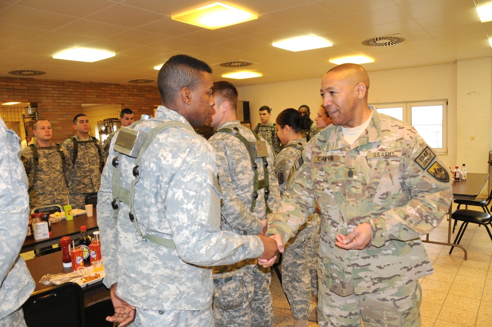 US Army Command Sgt. Maj. Thomas R. Capel visits The Joint Multinational Readiness Center