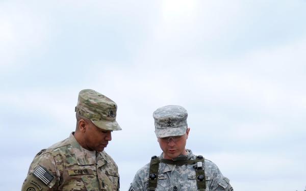 US Army Command Sgt. Maj. Thomas R. Capel visits The Joint Multinational Readiness Center