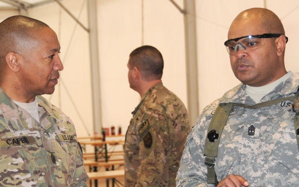 US Army Command Sgt. Maj. Thomas R. Capel visits The Joint Multinational Readiness Center