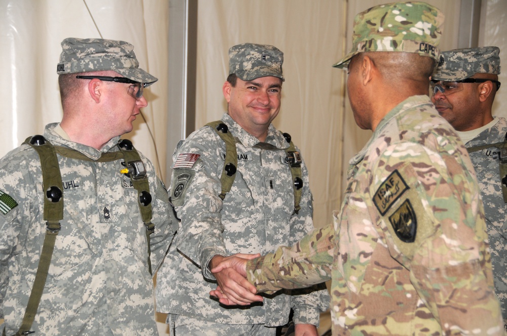 US Army Command Sgt. Maj. Thomas R. Capel visits the Joint Multinational Readiness Center