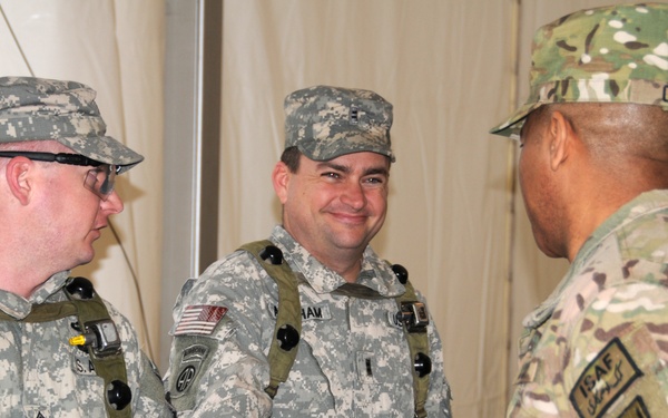 US Army Command Sgt. Maj. Thomas R. Capel visits the Joint Multinational Readiness Center
