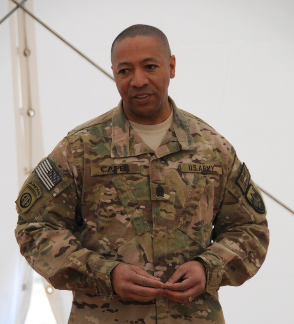 DVIDS - Images - U.S. Army Command Sgt. Maj. Thomas R. Capel visits the ...