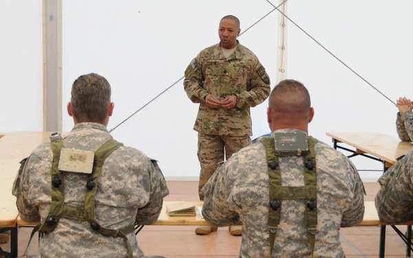 US Army Command Sgt. Maj. Thomas R. Capel visits the Joint Multinational Readiness Center